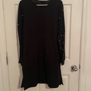 Long sleeve black dress